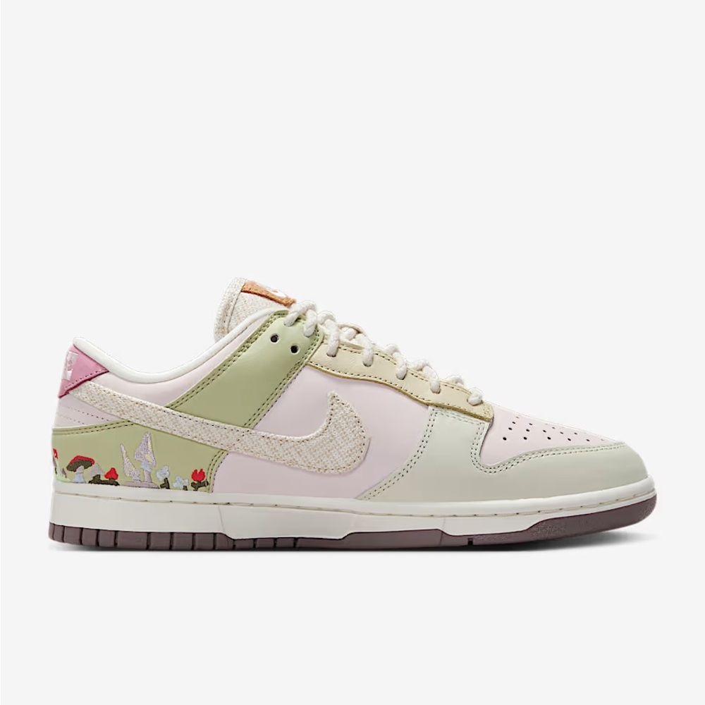 Nike Dunk Low LX
Women's Pastel Pink and Green Sneakers- NIB